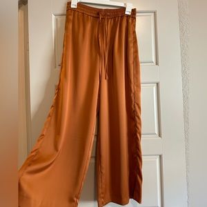 Zara flared satin pants! Never been worn, new with tags!!